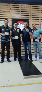 Sissach Open 2021 - Herren Top 4 (v. l. n. r.): Jimmy Tran, Stefan Bellmont, Thomas Junghans, Thierry Arpagaus